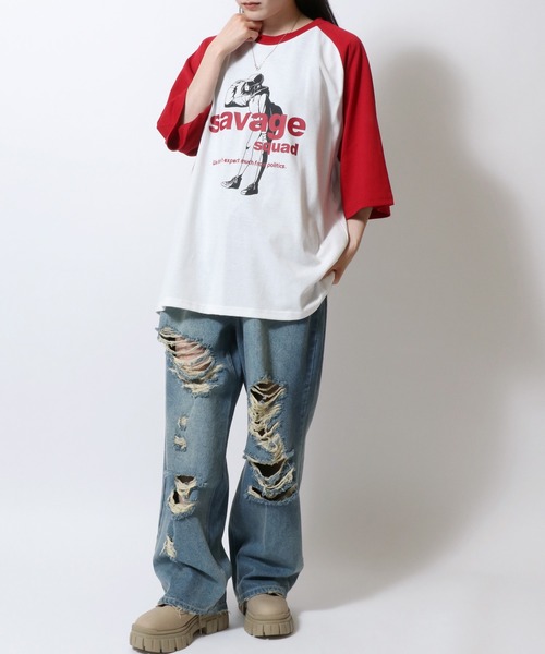 「SITRY」 「HALHAM」半袖Tシャツ M ホワイト系その他6 メンズ_画像2