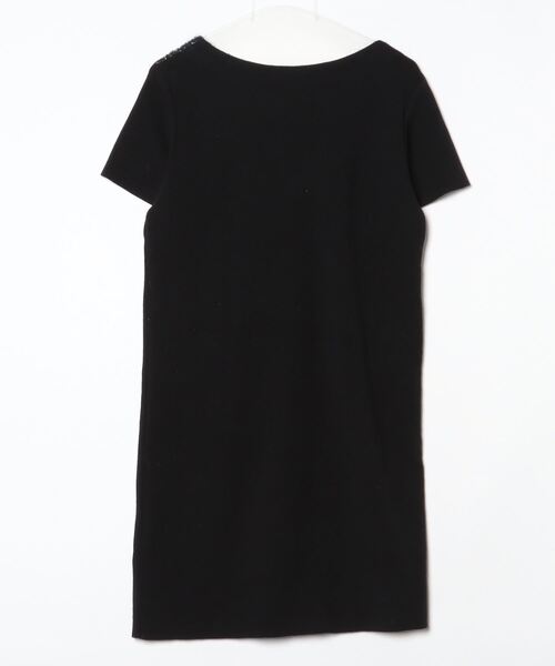 「KRISTINA TI」 半袖ワンピース 40 ブラック レディース_画像2
