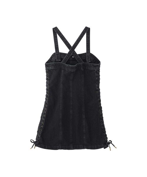 美品【ヒステリックグラマー】WHISKY キャミソールワンピース ヒスガール 黒 HYSTERIC GLAMOUR池袋パルコ店Yuka / HYSTERIC GLAMOUR styling