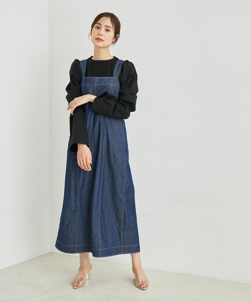 「LE CERCLE par rope'」 長袖カットソー FREE ブラック レディース_画像2