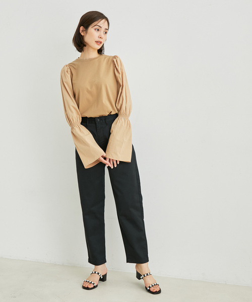 「LE CERCLE par rope'」 長袖カットソー FREE ブラック レディース_画像5