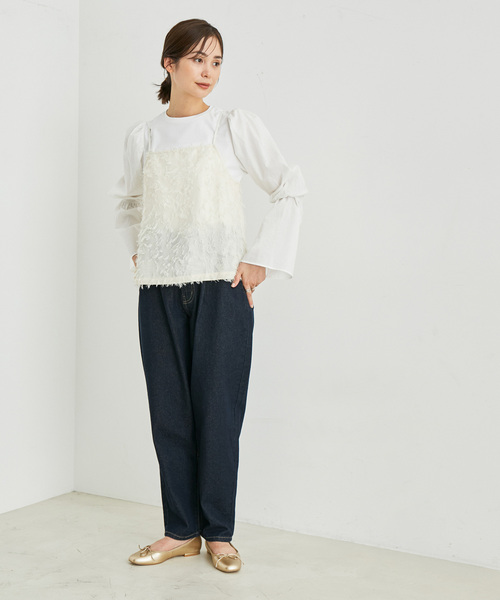 「LE CERCLE par rope'」 長袖カットソー FREE ブラック レディース_画像8