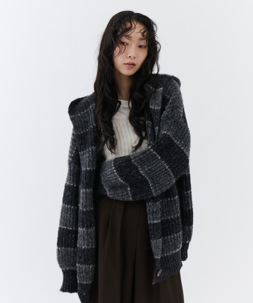 TODAYFUL ボーダーニットコート TODAYFUL冬コレクション♪吉田玲香さんinstagramで紹介していた