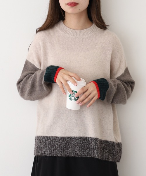 EGLANTINE（エグランティーヌ） ニット セーター ヤク配色ニット