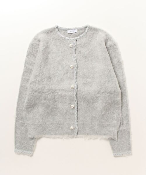 SHIPS any」 ニットカーディガン ONE SIZE ライトグレー レディース