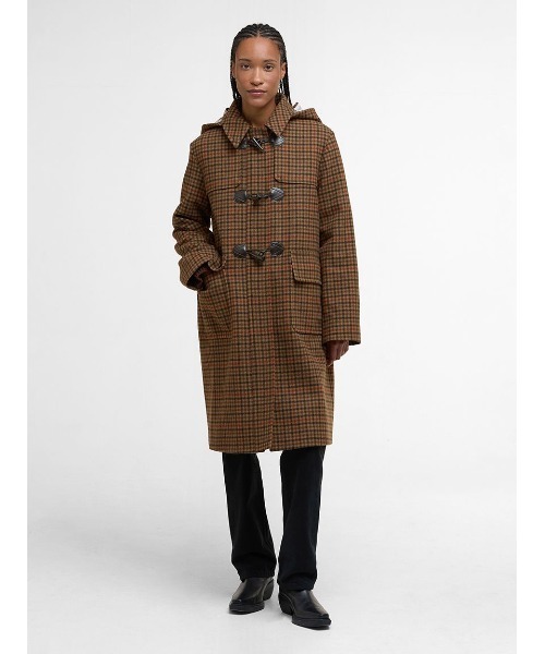 Barbour（バブアー） ダッフルコート コート Melody ウール チェック