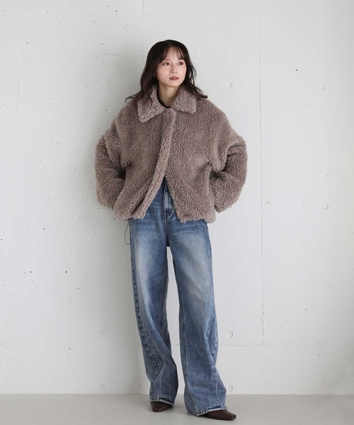 Reurie'（レウリィ） コート アウター オリジナルダブルジップファー