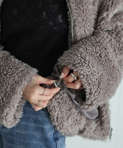 Reurie'（レウリィ） コート アウター オリジナルダブルジップファー