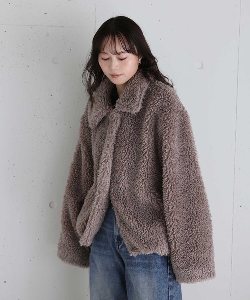 Reurie’ ダブルジップショートウールコート スタンドカラーコート　レウリィ Reurie'（レウリィ）の「【HIT ITEM!】ダブルジップショートウール