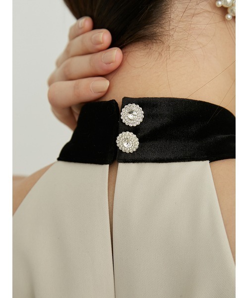 「LILY BROWN」 ノースリーブワンピース 1 ライトベージュ レディース_画像7