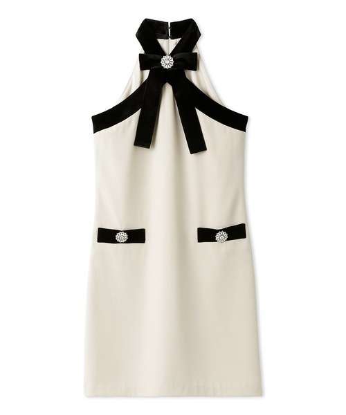 「LILY BROWN」 ノースリーブワンピース 1 ライトベージュ レディース_画像9