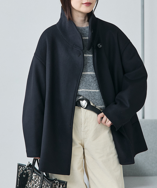 JOURNAL STANDARD L'ESSAGE スタンドショートコート JOURNAL STANDARD L'ESSAGE｜《追加2》MANTECO/TWEEDスタンドショート