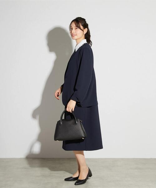 美品 【エンフォルド】COLLAR PARTS カラーパーツ つけ襟 ジレ 黒 MELROSE claire（メルローズクレール） つけ襟 付け襟 「MELROSE