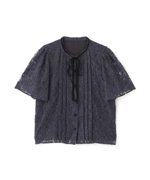 「PROPORTION BODY DRESSING」 半袖ブラウス MEDIUM ダークグレー レディース_画像2