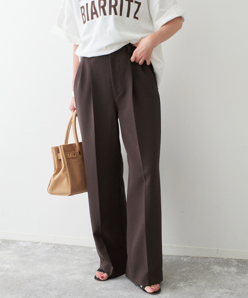 Spick＆Span（スピック アンド スパン） ワイドパンツ スラックス