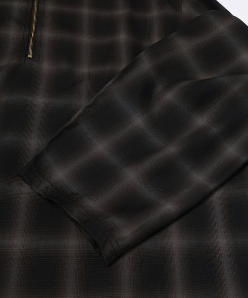 CULLNI（クルニ） シャツ Ombre Check Half Zip Layerd Collar