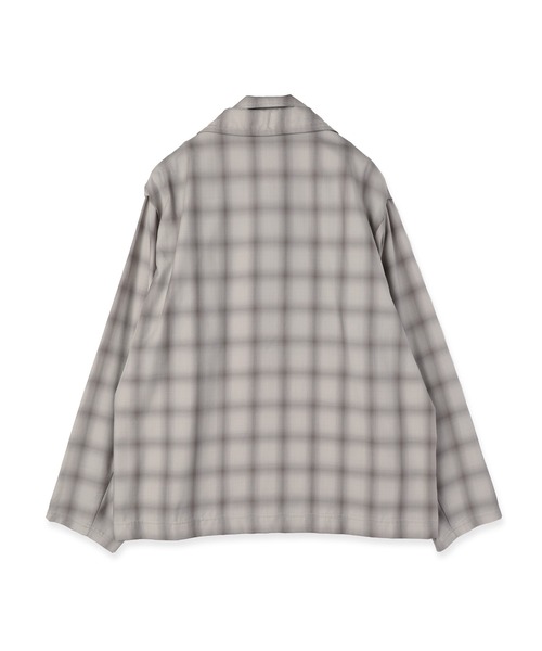 CULLNI（クルニ） シャツ Ombre Check Half Zip Layerd Collar