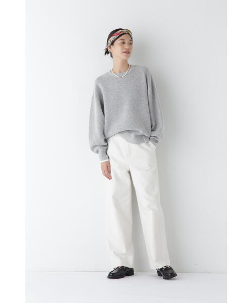 「human woman」 長袖ニット MEDIUM グレー レディース_画像3