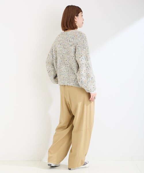 「B.C STOCK」 「Simplicite」ニットカーディガン FREE チャコールグレー レディース_画像5