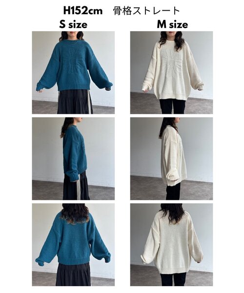 「CPCM」 長袖ニット SMALL アイボリー レディース_画像2