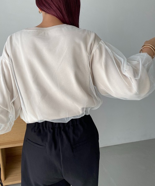 「CAPRICIEUX LE'MAGE」 長袖ニット FREE グレー レディース_画像7