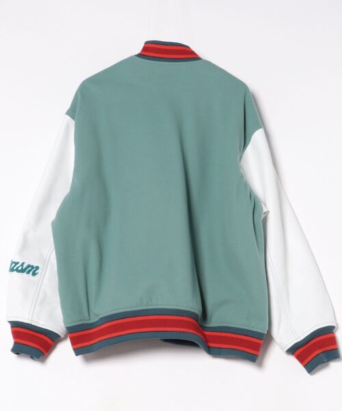 ダウンジャケット ダウン 「FACETASM」PATCHED STADIUM JACKET / スモークブルー 「KR-JK-M02」 メンズの画像