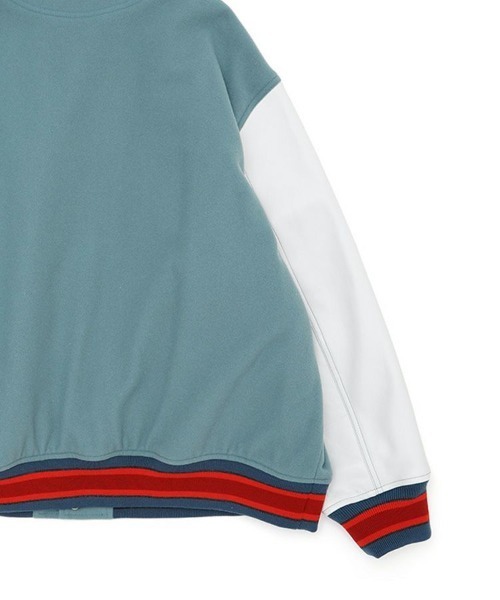 ダウンジャケット ダウン 「FACETASM」PATCHED STADIUM JACKET / スモークブルー 「KR-JK-M02」 メンズの画像