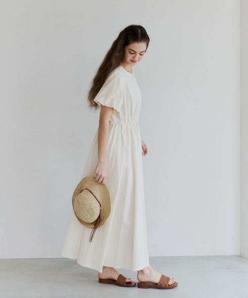 OLUN ワンピース balloon sleeve tuck onepiece/バルーンスリーブ