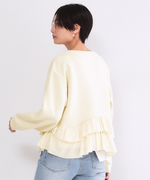 OPAQUE.CLIP(オペークドットクリップ) tシャツ 裾フリルドッキング OPAQUE.CLIP(オペークドットクリップ) tシャツ 裾フリルドッキング