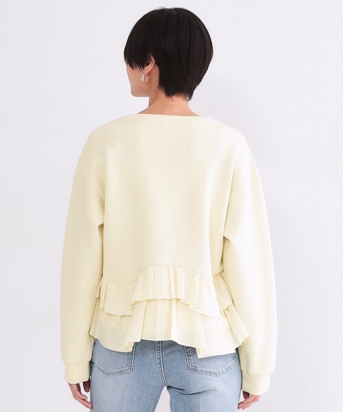 OPAQUE.CLIP（オペークドットクリップ） tシャツ 裾フリルドッキング
