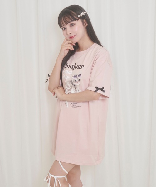 「Honey Cinnamon」 半袖Tシャツ FREE ホワイト レディース_画像9