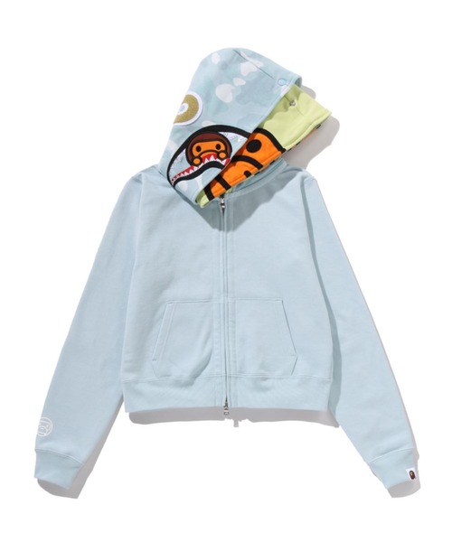 A BATHING APE（アベイシングエイプ） パーカー MILO SHARK CROPPED