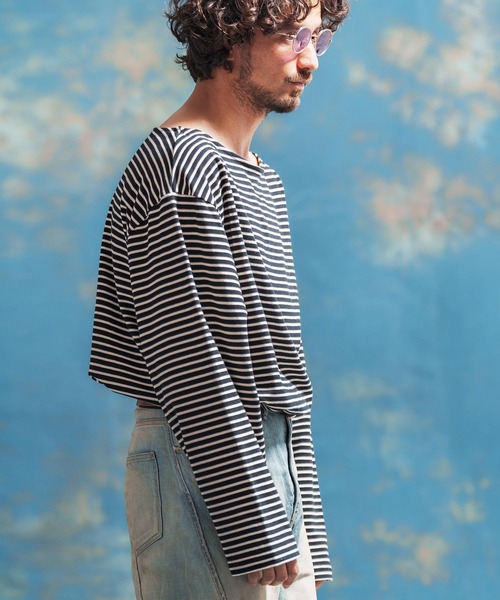 「Jih Nunc」 長袖Tシャツ S ブラック メンズ_画像9