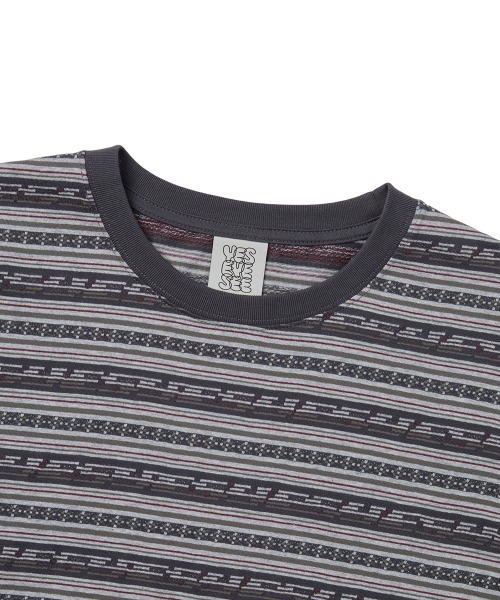YESEYESEE（イエスアイシー） tシャツ Y.E.S Jacquard Stripe Tee