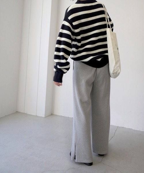 「CANAL JEAN」 イージーパンツ 36 ブラック レディースの画像