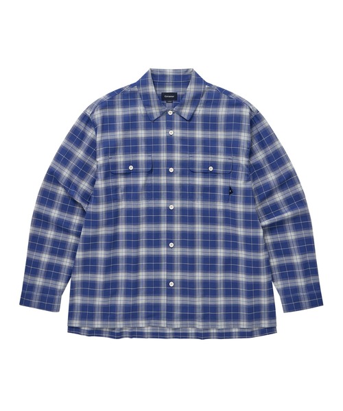 COVERNAT（カバーナット） ポロシャツ OMBRE CHECK SHIRT メンズ 