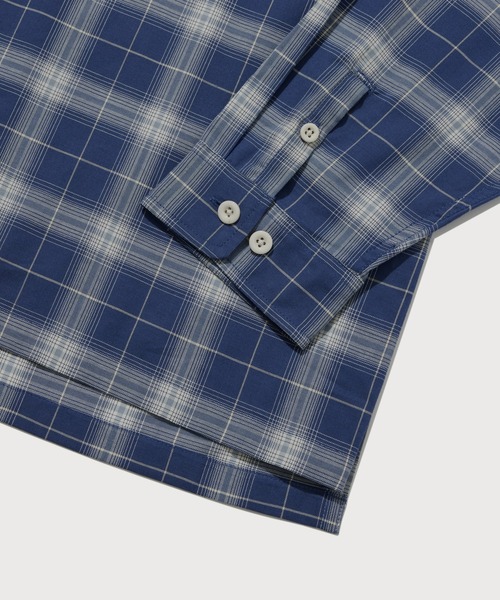 COVERNAT（カバーナット） ポロシャツ OMBRE CHECK SHIRT メンズ 