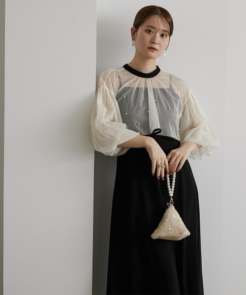 「Jolie et Jolie」 コンビワンピース L ネイビー レディースの画像