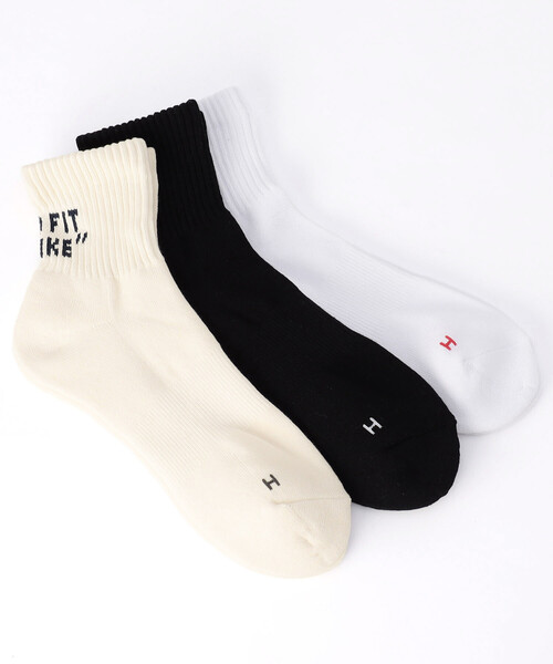靴下ページ FREAK'S STORE（フリークスストア） 靴下 バックロゴ クォーター