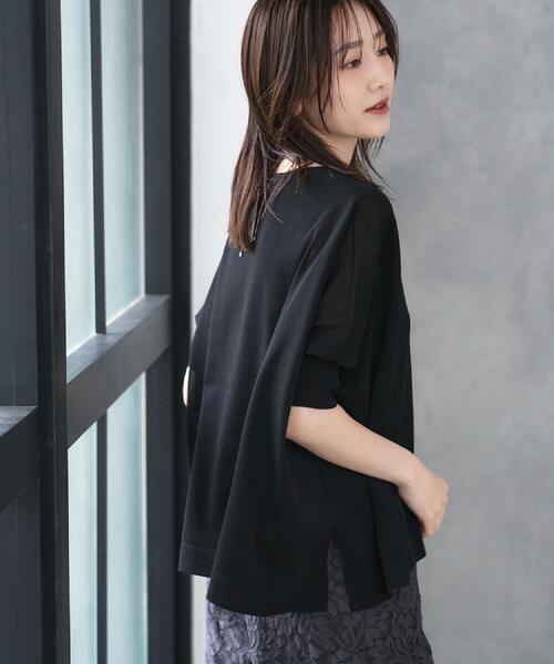 ニット セーター 「アンサンブル可/洗える」シアーレーヨンニット レディースの画像