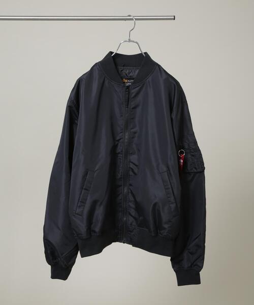 ALPHA レザー フライトジャケット ブルゾン L-2B L2B MA-1 Alpha Industries（アルファ・インダストリーズ） ブルゾン アウター