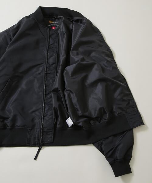 ALPHA レザー フライトジャケット ブルゾン L-2B L2B MA-1 Alpha Industries（アルファ・インダストリーズ） ブルゾン アウター