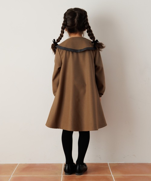 「MAKE YOUR DAY」 「KIDS」長袖ワンピース 140 ブラック キッズ_画像6