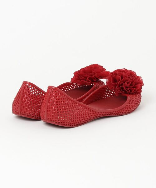 「melissa」 フラットパンプス 37 レッド レディース_画像2