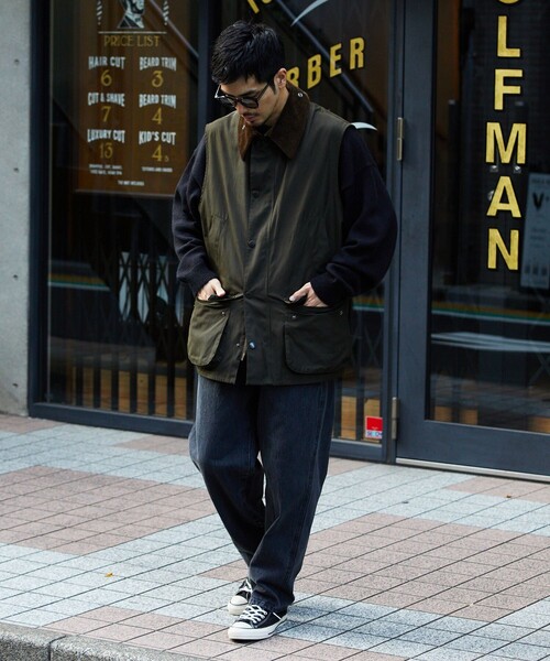 Barbour リバーシブルフリースベスト 38 【未使用品】 Barbour（バブアー） ベスト 38 オリーブ メンズ : ZOZOTOWN Yahoo!店