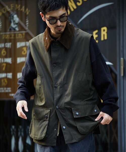 【新品未使用】Barbour ベスト　38 Barbour（バブアー） ベスト 38 オリーブ メンズ : ZOZOTOWN Yahoo!店