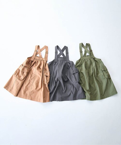 「p.premier」 「KIDS」サロペットスカート 90 チャコール キッズ_画像4