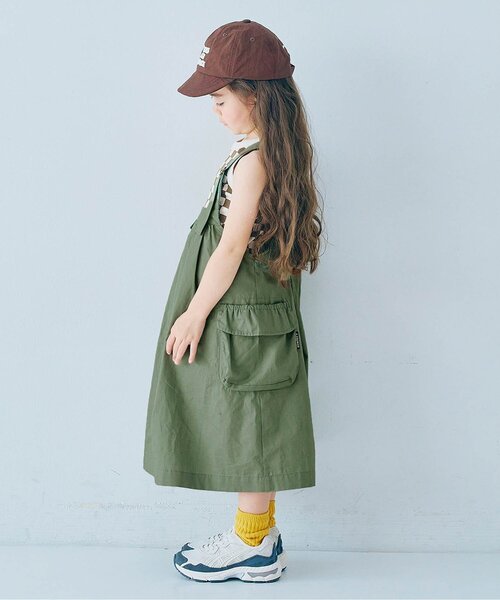 「p.premier」 「KIDS」サロペットスカート 90 チャコール キッズ_画像9