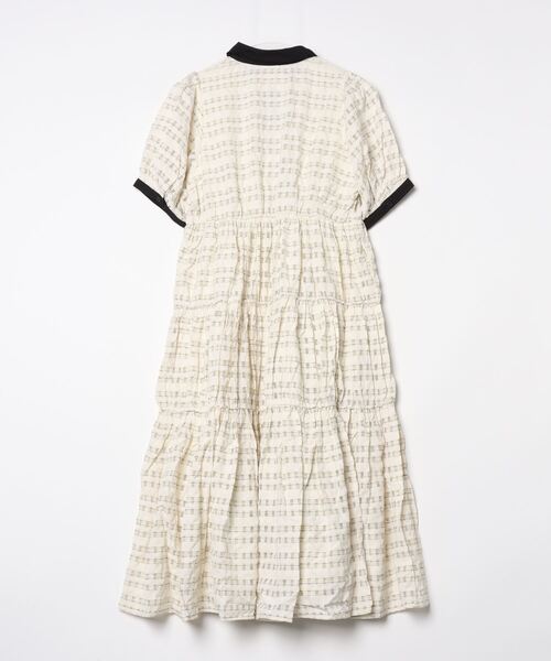 「CAROLINA GLASER」 半袖ワンピース ONE SIZE ブラック レディース_画像2