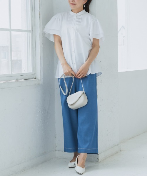 ブラウス シャツ 半袖 「SONO/ソーノ」フローラルスリーブブラウス レディース | Sono | 09
